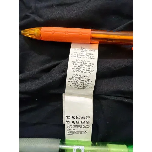 Lucky Brand Womens Black Genuine Leather Moto Jacket Size L - Picture 13 of 16